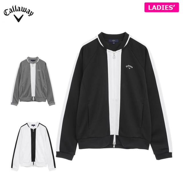 ゴルフウェア　キャロウェイ レディース ダブルニット 長袖 フルジップ スウェット C25217202 [2025年秋冬モデル]