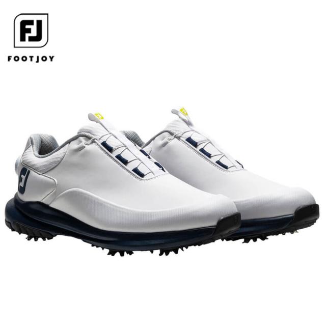 フットジョイ　メンズ FJ ULTRAFIT BOA ウルトラフィット ボア ソフトスパイク ゴルフシューズ 56967 ホワイト/ネイビー/ライム [2025年モデル]