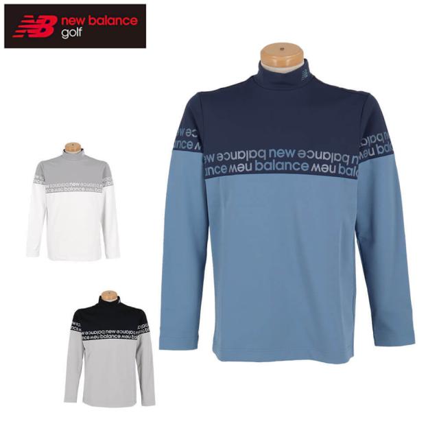 ニューバランスゴルフ ベア天竺裏フリース 長袖モックネックプルオーバー メンズ 2025秋冬 012-5267007 ゴルフウェア ニューバランス メンズ ベア天竺裏フリース 長袖 モック