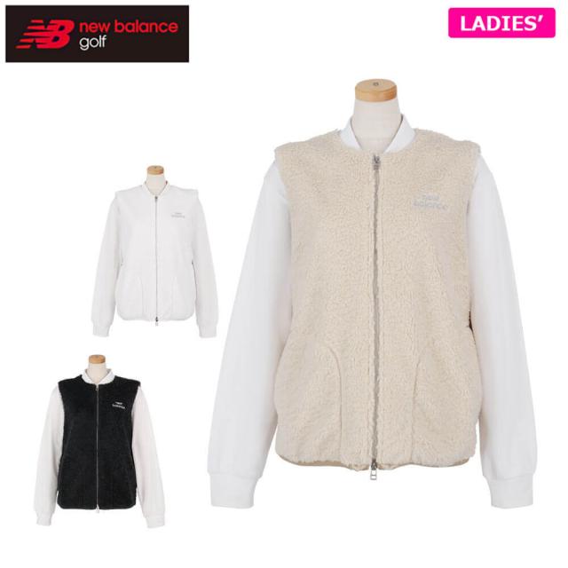 ゴルフウェア　ニューバランス レディース クラッシュボア フルジップ ベスト 012-5258501 [2025年秋冬モデル]