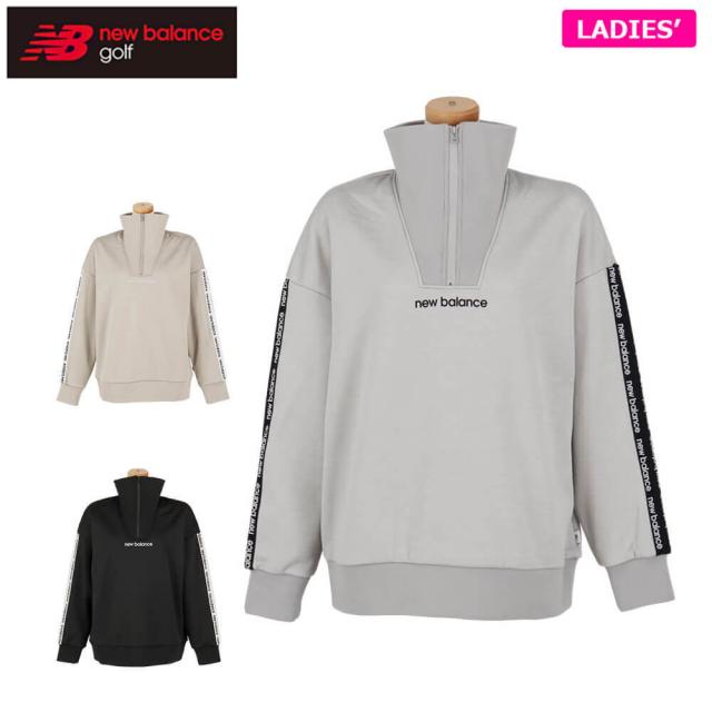 ゴルフウェア　ニューバランス レディース インレイ裏フリース 長袖 ハーフジップ プルオーバー 012-5262504 [2025年秋冬モデル]