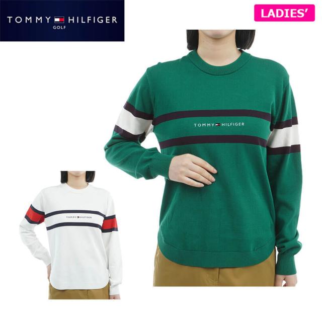 ゴルフ　セーター ゴルフウェア トミー ヒルフィガー ゴルフ レディース フロントロゴ