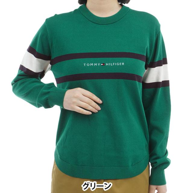 [30％OFF] ゴルフウェア　トミー ヒルフィガー ゴルフ レディース フロントロゴ 長袖 クルーネック セーター THLA566 [2025年秋冬モデル]_11