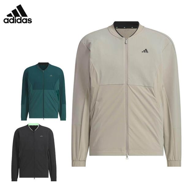 [30％OFF] ゴルフウェア　アディダス メンズ アディゼロ ファブリックミックス 長袖 フルジップ ジャケット JWJ82 [2025年秋冬モデル]
