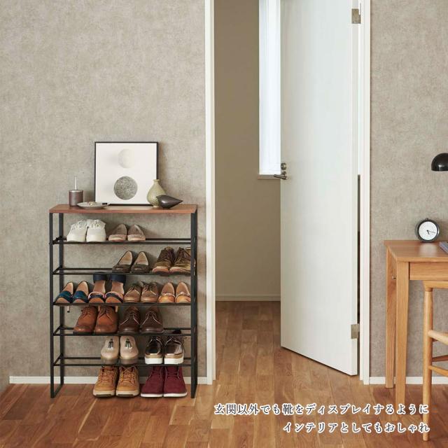 靴箱 おしゃれ 山崎実業 Tower 天板付きシューズラック 6段 タワー スチール シンプル スリム 省スペース キッズ 北欧 靴 収納 下駄箱 玄の通販はau Pay マーケット Fanmary ファンメアリー