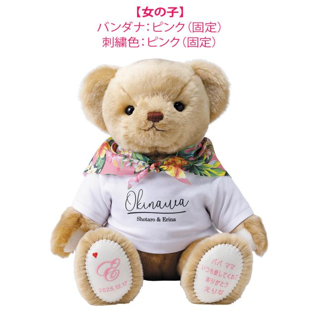 ゆめかわベアちゃん♪表情が変えられる(開閉できる口)テディベア