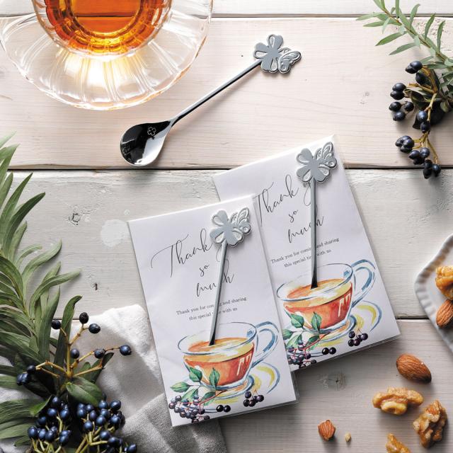 プチギフト 雑貨 結婚式 クローバーティースプーン おしゃれ ウェディング パーティー 二次会 送賓 お見送りの通販はau Pay マーケット Fanmary ファンメアリー