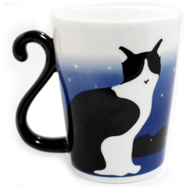 猫 マグカップ おしゃれ かわいい マグカップル 陶器 猫柄マグカップ ペア 色変わり 夜明け 正面 猫グッズ 雑貨 ギフト プレゼントの通販はau Pay マーケット Fanmary ファンメアリー