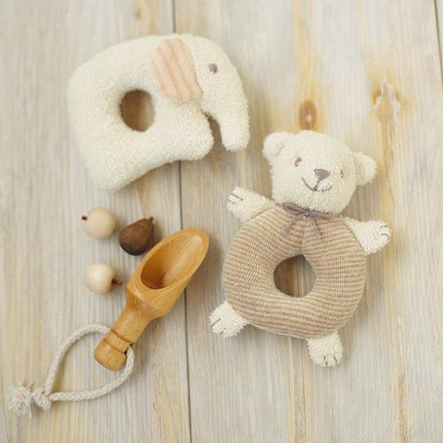 がらがら くまとぞう ２点１組 手作りキット 手芸 ベビー用品 ハマナカ オーガニック おもちゃ ハンドメイドの通販はau Pay マーケット Fanmary ファンメアリー