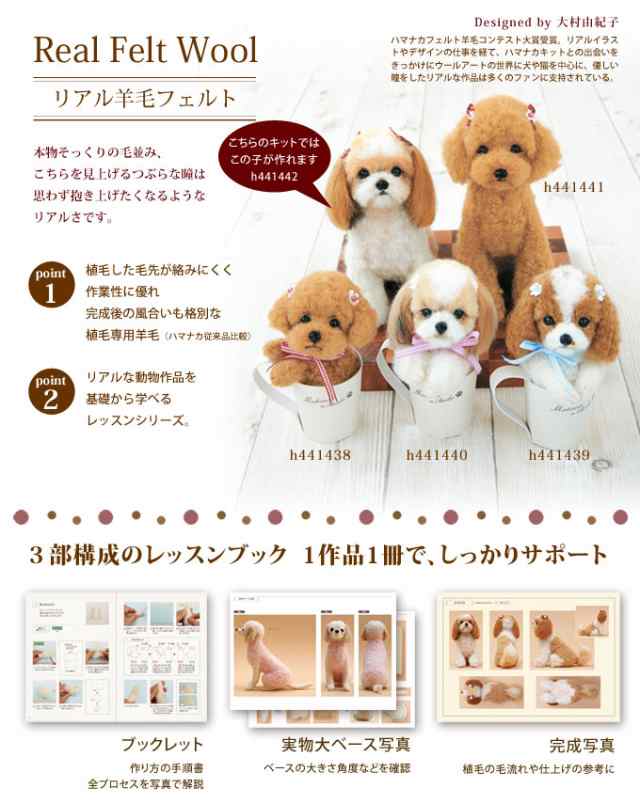 レッスンキット シーズー 手作りキット 手芸 フェルト ハマナカ ハンドメイド 羊毛 犬 ドッグ マスコットの通販はau Pay マーケット Fanmary ファンメアリー