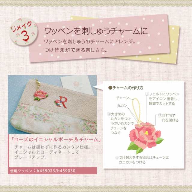 ワッペン アイロン Daisy Rose R ハマナカイニシャル アルファベット バラ 薔薇 手芸用品 刺繍 手作り アップリケ デイジー ローズの通販はau Pay マーケット Fanmary ファンメアリー