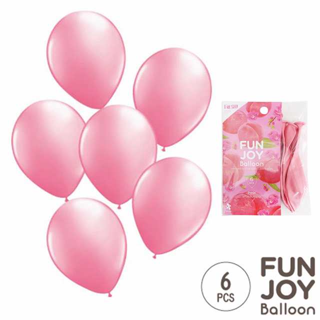 Funjoy Balloon 25cm丸型ピンク6枚入 ゴム風船25cm 丸型 バルーン 結婚式 誕生日 ウェディング パーティー 装飾の通販はau Pay マーケット Fanmary ファンメアリー