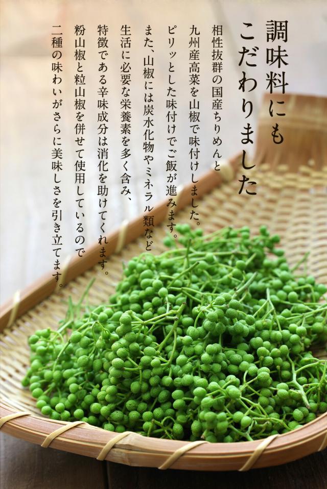魚奏 魚屋こだわりのちりめん高菜 90g×50パック 国産ちりめんと九州産高菜使用 至高のご飯のお供 業務用 食品 おかず お弁当 お取り寄せ 送料無料_5