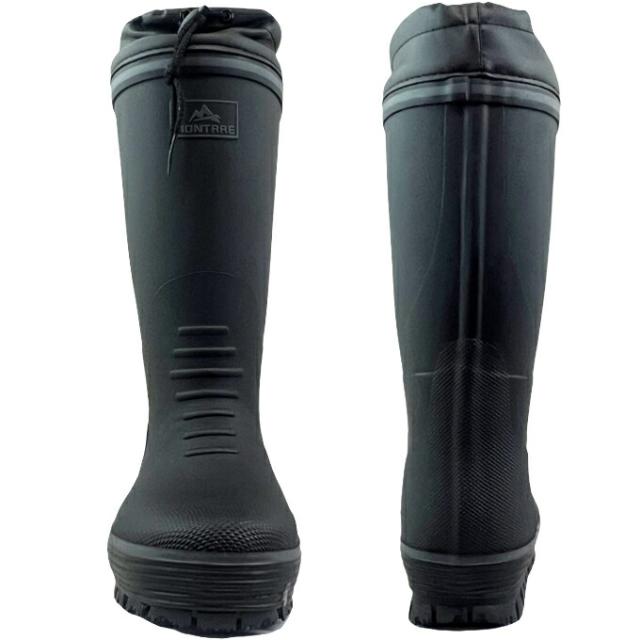 メンズ 長靴 防寒 アキレス MB-797 ブラウン/黒 モントレ アキレス ラバーブーツ 冬用長靴雪道 クリスマス防寒 滑りにくい おしゃれ あったか モントレ MB-797 ブラウン&frasl;黒