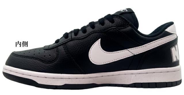 スニーカー メンズ ナイキ ビッグ ロー 355152 016 ブラック/ホワイト 25.0~29.0cm BIG NIKE LOW 靴 シューズ ローカット カジュアル タウン履き ストリート 軽量 耐久性 男性 紳士 学生