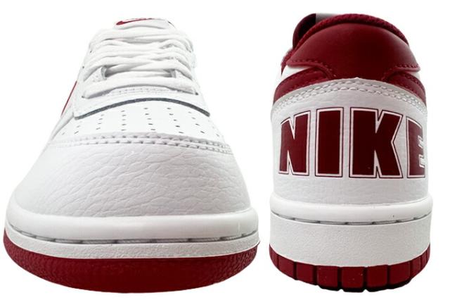 スニーカー メンズ ナイキ ビッグ ロー 355152 150 ホワイト/ジムレッド 25.0~29.0cm BIG NIKE LOW 靴 シューズ ローカット カジュアル タウン履き ストリート 軽量 耐久性 男性 紳士 学生
