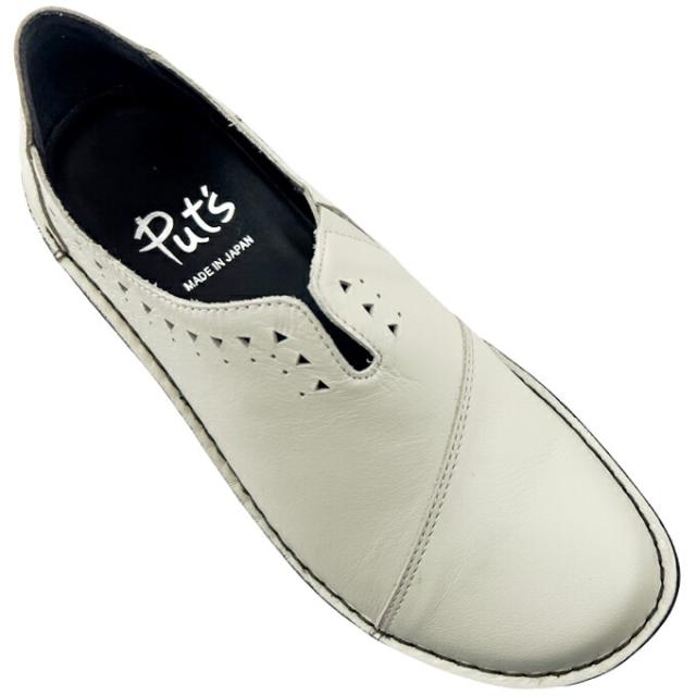 超激得 本革 レディース Put's プッツ カジュアル スリッポン