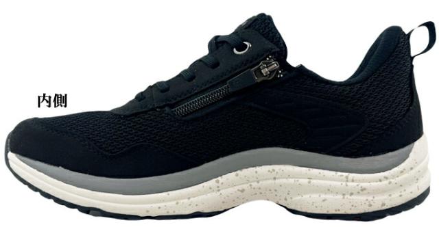 ウォーキングシューズ レディース アサヒ メディカルウォーク WK L031 ブラック ベリー 22.0~25.0cm コンフォート ASAHI MEDICALWALK 靴 シューズ 幅広 4E EEEE SHM フットグラファー ロック式ファスナー クッション性 オブリーク 通気性 散歩 旅行 トラベル 女性 婦人