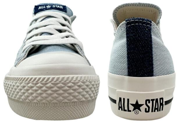 スニーカー レディース コンバース オールスター PLTS デニム OX ライトブルー 22.0~25.0cm CONVERSE ALL STAR PLTS DENIM OX ローカット OXカット 女性 婦人 学生 タウン カジュアル