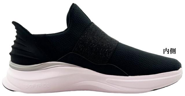 スニーカー レディース プーマ ソフトライド ハーモニー イーズ イン GL W 311999 ブラック-ホワイト ホワイト-ローズゴールド 23.0~25.0cm Puma SOFTRIDE HARMONY EASE IN GL W スリッポン カジュアル ウォーキング ランニング タウン履き 女性 婦人 女子 学生 通勤 通学