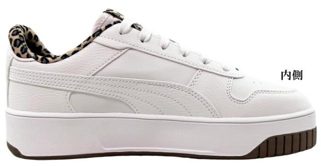 スニーカー レディース プーマ キャリーナ ストリート レオ 2 402491 01 23.0~25.0cm PUMA Carina Street LEO 2 レオパード柄 豹柄 厚底 タウン履き 普段履き カジュアル ストリート スポーティ 送料無料 女性 婦人 通勤 学生 通学