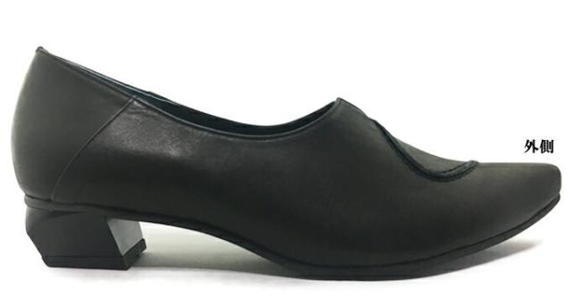 NINE DI NINE No.131-1126 ナイン・デ・ナイン レディース パンプス ポインテッドトゥ V字カット 3E EEE クッション性 靴 本革 天然皮革