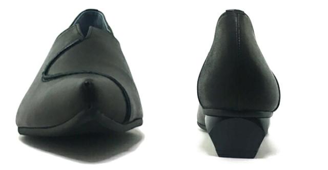 NINE DI NINE No.131-1126 ナイン・デ・ナイン レディース パンプス ポインテッドトゥ V字カット 3E EEE クッション性 靴 本革 天然皮革