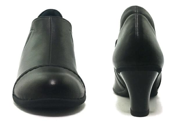 NINE DI NINE No.131-0274 ナイン・デ・ナイン レディース パンプス ブーティ サイドゴア 3E EEE クッション性 消音 防滑 屈曲性 靴 本