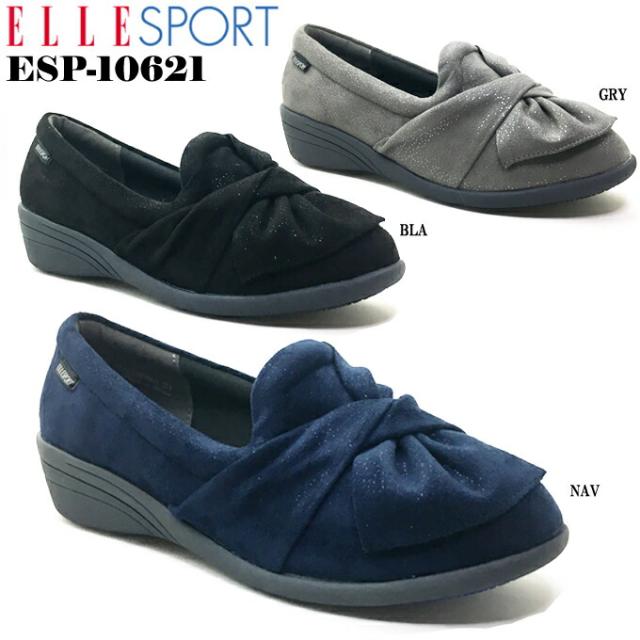 Elle Sport エルスポーツ Esp レディース カジュアル 靴 シューズ 低反発 ヌバック調 リボン 軽量設計 防滑 女性 婦人 秋向けの通販はau Pay マーケット Fit Life