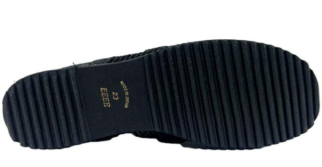 カジュアルシューズ レディース SPORTS NINE No.134-2811 スポーツ・ナイン カジュアル スリッポン コンフォートシューズ オブリークトゥ 本革 ストレッチ素材 通気性 メッシュ地 クッション性 幅広 4E EEEE 靴 シューズ 日本製 女性 made in japan 婦人 スポーツナイン