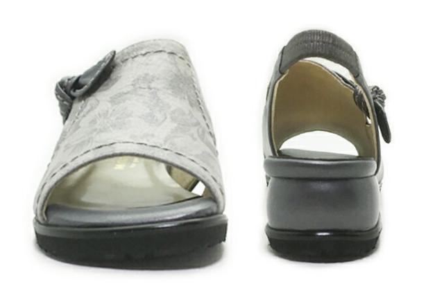 MODE NINE No.132-1371 モードナイン レディース サンダル ローヒール 幅広 4E EEEE バックベルト 防滑ソール 本革 天然皮革 軽量 日本