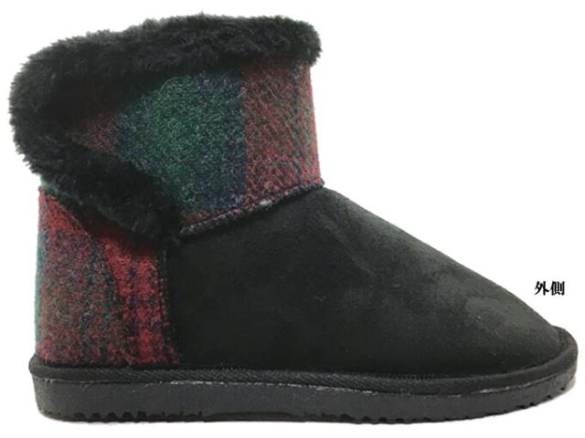 Harris Tweed ハリスツイード レディース ムートンブーツ 靴 シューズ 防寒 オールボア コンフォート インヒール マジックテープの通販はau Pay マーケット Fit Life