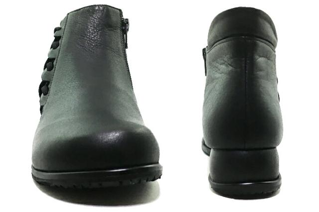 SPORTS NINE No.132-1360 スポーツ・ナイン レディース ショートブーツ サイドゴア コンフォート オブリックトゥ 内側ファスナー 低反発 クッション性 防滑ソール 幅広 4E EEEE 靴 シューズ 本革 日本製 女性 made in japan 婦人 スポーツナイン