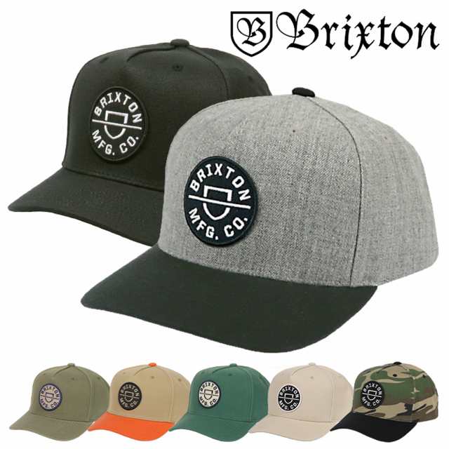 Brixton ブリクストン キャップ メンズ Crest C Mp Snbk Cap 帽子 スナップバック スケーター スケートブランドの通販はau Pay マーケット 99headwearshop