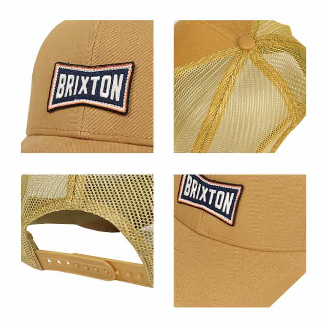 BRIXTON ブリクストン メッシュキャップ メンズ レディース ロゴ ワッペン 帽子 6パネル スナップバック ユニセックス サーフ  クロスオー｜au PAY マーケット