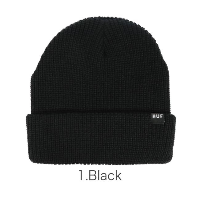 HUF 黒ニット帽 HUF ニット帽 ニットキャップ eightynine TECH BEANIE