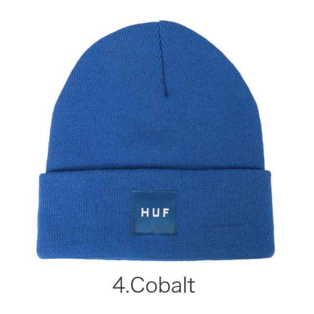 HUF ハフ ニット帽 ニットキャップ メンズ ボックスロゴ 帽子