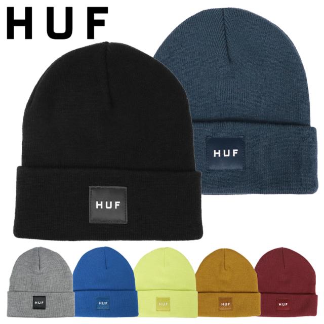 HUF ハフ ニット帽 ニットキャップ メンズ ボックスロゴ 帽子