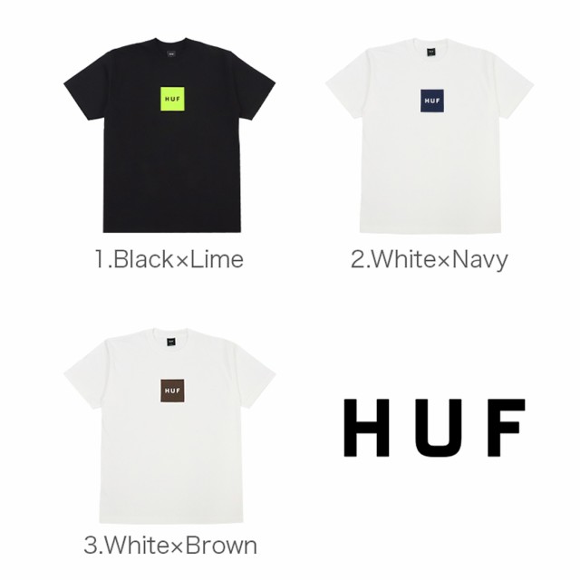 HUF ハフ Tシャツ メンズ ボックスロゴ ESSENTIALS BOX LOGO S/S TEE ファッション トップス 半袖 春 夏 ストリート  ブランド スケーター｜au PAY マーケット