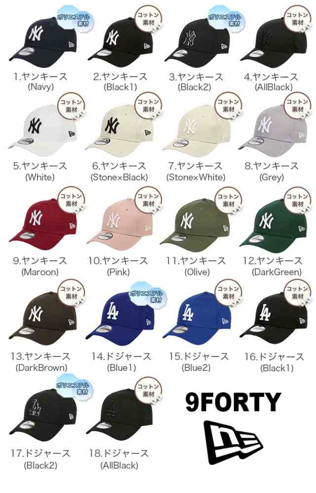 ニューエラ キャップ ニューヨーク・ヤンキース ドジャース NEW ERA 