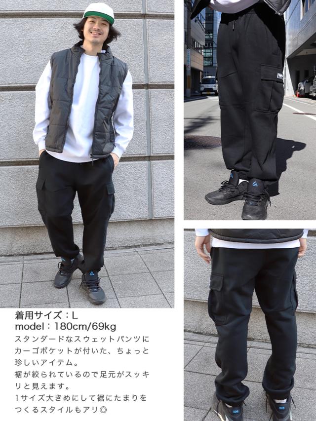 プロクラブ カーゴパンツ テーパード スウェットパンツ PRO CLUB メンズ フリース 無地 ワンポイント 裏起毛 ヘビーウエイト USAモデル ズボン 大きいサイズ_1