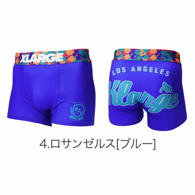 エクストララージ ボクサーパンツ XLARGE Ｍ 迷彩 ブルー キノコ