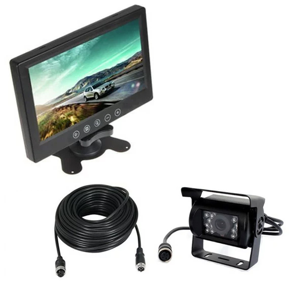 バックカメラセット 高画質WVGA画面  赤外線暗視機能 20mケーブル付 LED18灯 高解像度9インチモニター OMT90SETPROの通販は 7,776円