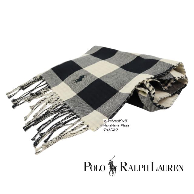 ラッピング無料 ポロ ラルフローレン マフラー PC1007 チェック 綿 コットン ポニー刺繍 男女兼用 POLO RALPH LAUREN ab-512600_5