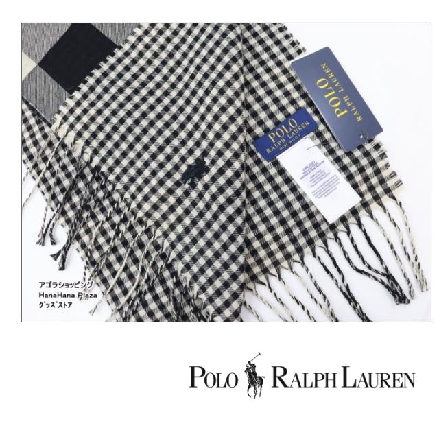 ラッピング無料 ポロ ラルフローレン マフラー PC1007 チェック 綿 コットン ポニー刺繍 男女兼用 POLO RALPH LAUREN ab-512600_6
