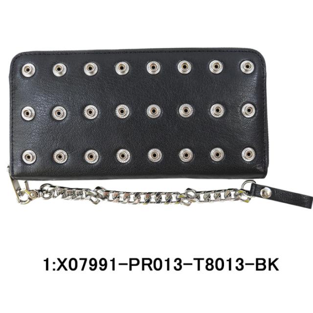 ディーゼル 財布 X07991 PR013 T8013 スナップボタンデザイン チェーン
