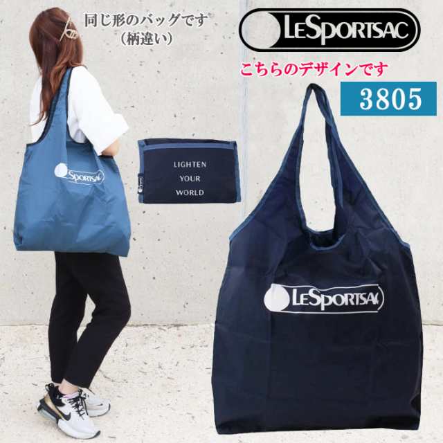 ネコポス可】 レスポートサック エコバッグ 3805 E463 ECO TOTE NAVY