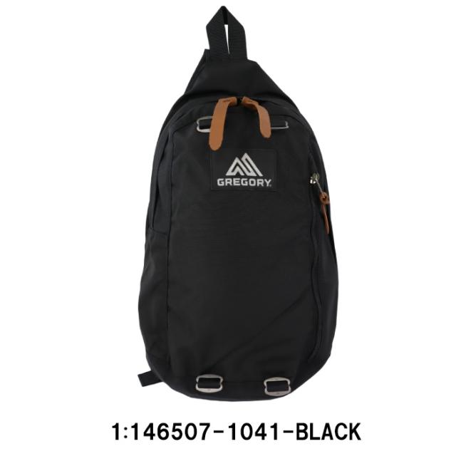 グレゴリー ショルダー 146507 1041 BLACK SPIN SLING BODY BAG スピン 