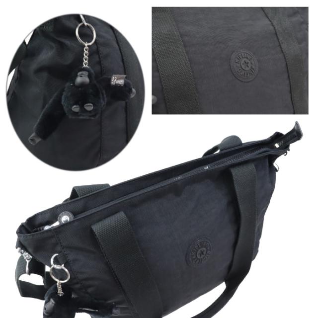 Kipling ラドヤード・キプリング 御徒面子 トート 2way KPKI4400 P391 黒いこと ASSENI S トートバッグ トート ショルダーバッグ 肩先 2WAY ab-60720
