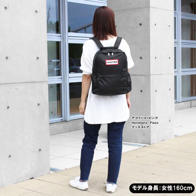 未使用タグ付き　HUNTER ブラック リュック・バックパック HUNTER ハンター バックパック メンズ レディース トップ